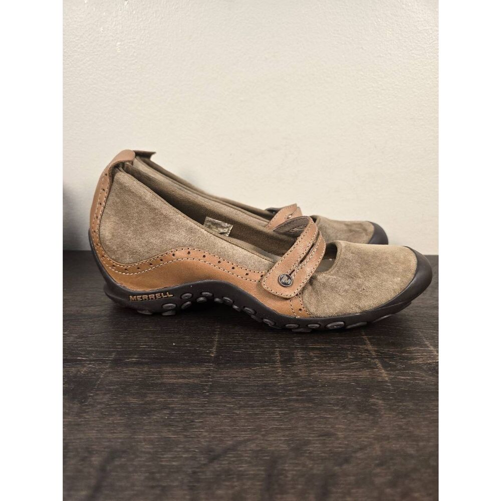 MERRELL Plaza Bandeau Mary Jane's Beige Hiking Casual Shoes Women's Size 10